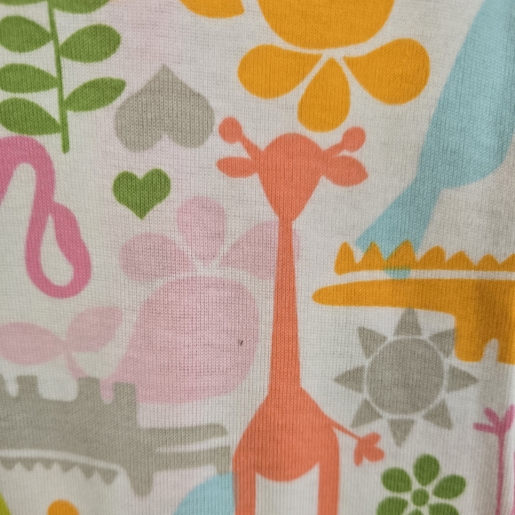 NWT  NEWBORN Carter's Pink and Multicolor Animal Print One Piece (Q2) - Picture 3 of 8